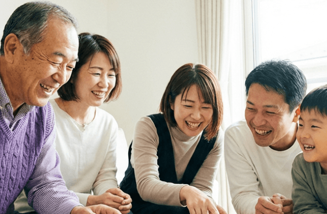 笑顔の家族