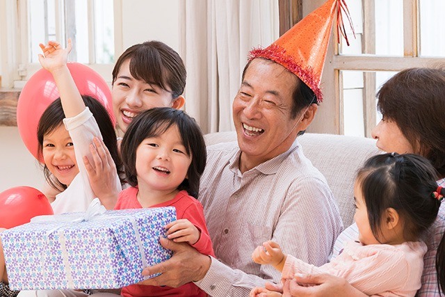 おじいちゃんの誕生日会